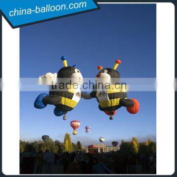 Lovely bee inflatable hot air balloon/bee shaped inflatable helium balloon for advertising