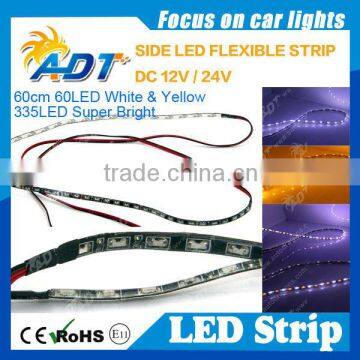 Car Daytime Running Light LED Turn Signal Flexible Switchback Strip 60cm 60leds Angel Eye LED Car DRL photo-3
