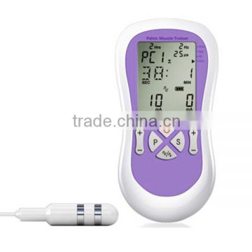 Two channel support pelvic muscle stimulator home use for female