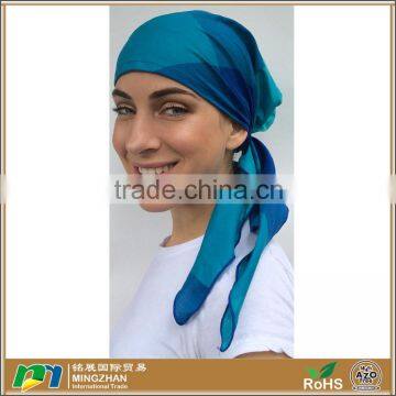 Shades of Blue Pre Tied Head Bandana Scarf