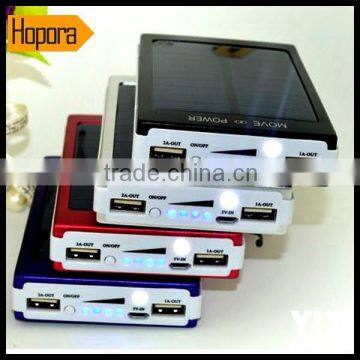 30000mah Solar Power Bank with 4 in 1 USB spring cable