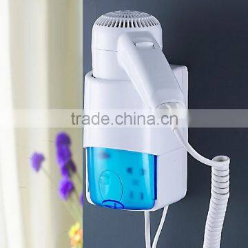 Wall mounted hotel hair dryer