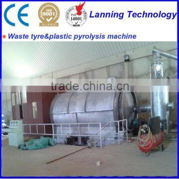 2016 automatic new gereation high oil output waste tire recycling to oil plant