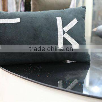 Cheap outdoor furniture Jewelry embroidered velvet for home decorative square velvet sofa cushion