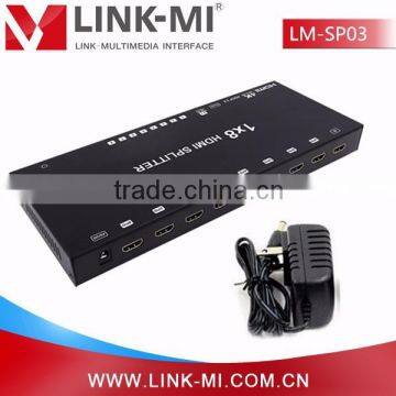 LINK-MI LM-SP03 HDCP 2.2 HDMI 1X8 Splitter HDMI 2.0 1X8 with EDID Support 4K2K HDMI