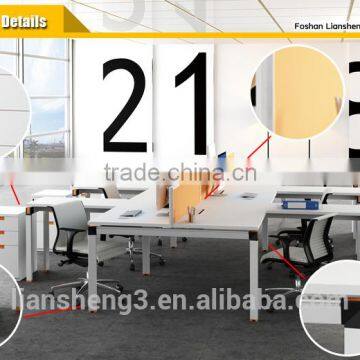 Modern Style MFC Board Office Workstation With Aluminium Alloy Frame photo-4
