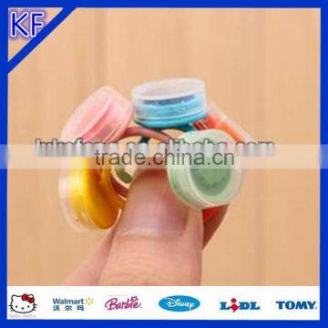 colorful ring plastic self inking stamp