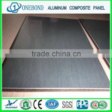 Silver Brush Aluminum composite plastic panel /ACP/ACM/