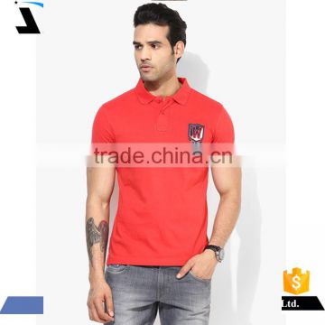 Guangzhou Daijun men slim high quality red embriodery polo shirt fabric