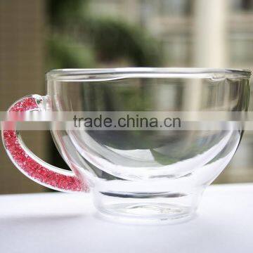 Cheap qianli glass cup suction cup for glass with red diamond shank unique style