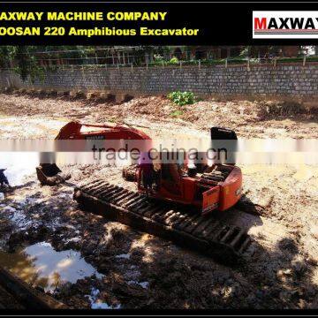 Alibaba Trade Assurance ~ MAXWAY Cheap Price Float Excavator for Pond Sludge , Model: MAX200PU-S