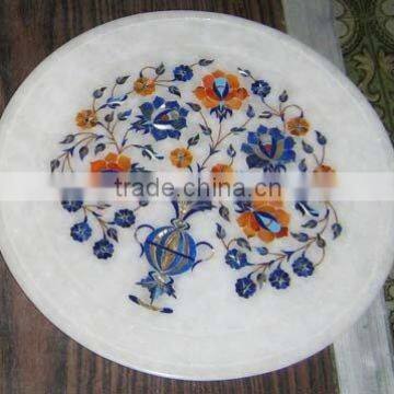 Natural White Marble Gift Plate