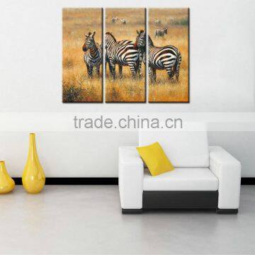 Home Decor Modern on Canvas Zebra Oil Painting