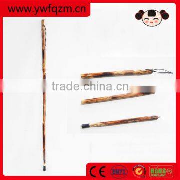 three part handmade folding old man wooden elderly walking stick