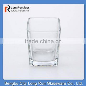 LongRun 200ml Personalized Hand Blown Square Whiskey Glass