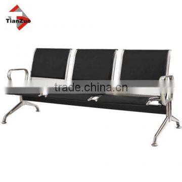 Public furniture PU Eco leather cushion airport chair