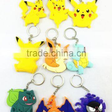 Customized 2d Soft PVC Rubber Promotion Keychain Factory