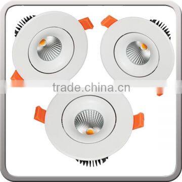 shenzhen 2016 adustable cob 6W 9watt downlight recessed led down light fixtures