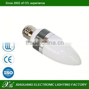 Xiaguang 3000K-6500K E27 LED Candle Bulb e27 e12 e14 clear led candle bulb