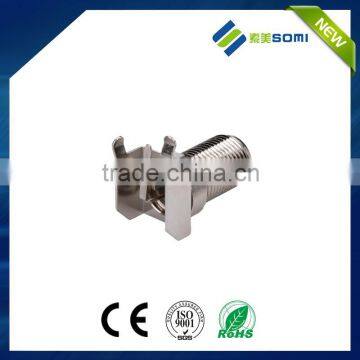 f female connector right angle three stands for pcb mount