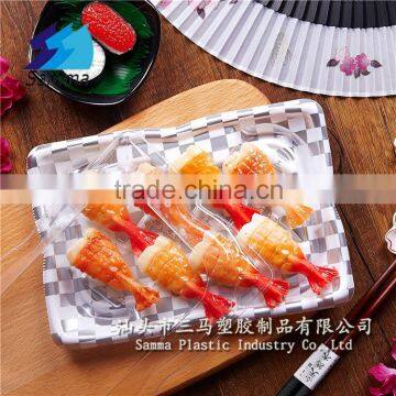 KW-0007FG-SW Transparent Plastic Lid Disposable Sushi Container