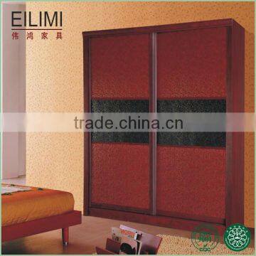 Scratch resistant UV color painting panel double door wardrobe