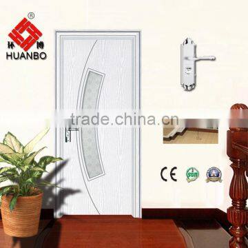 Cheap price mdf pvc wood standard wooden glass doors for office