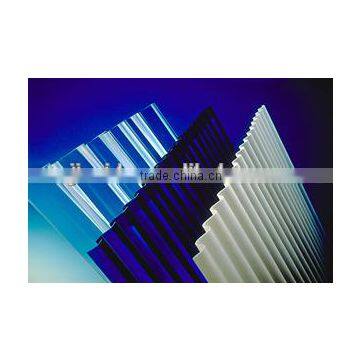 polycarbonate corrugated plastic roofing sheet/ corrugated plastic roofing sheets/clear corrugated polycarbonate sheet