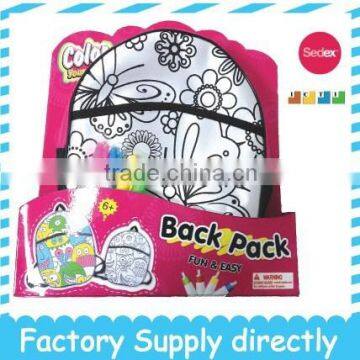 New Multi functional DIY Drawing Fashion Kids/Children Custom Backpack