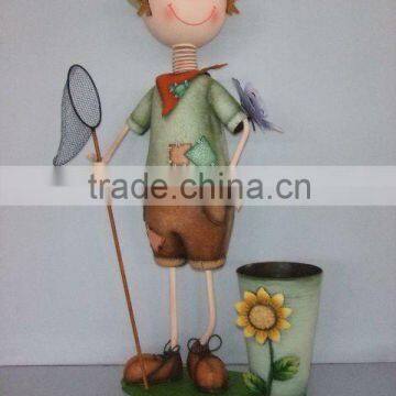 Metal material handmade dolls for house decoration