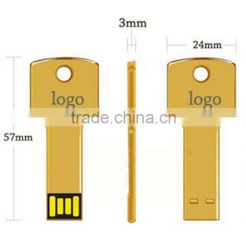 Top quality Metal U disk, 2G 4G 8G Memory key shape U Disk