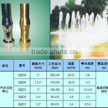 Frost shape water fountain jet nozzles