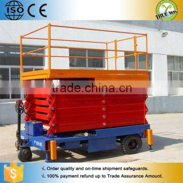 Top level special discount mobile scissor lift tables with wheels