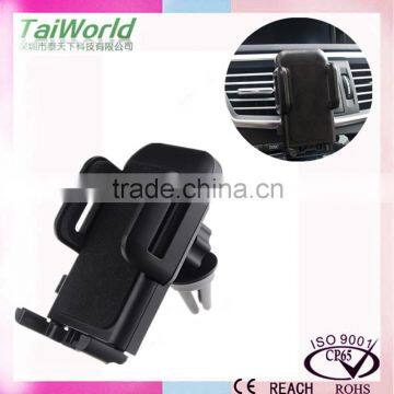 Top quality air vent mobile phone car holder with sponge finish (clip based, not magnetic)