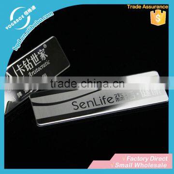 Vograce Custom Shining Rectangle Stainless Steel Name Plate