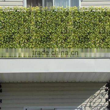 PE material tea shape design artificial leaf fence