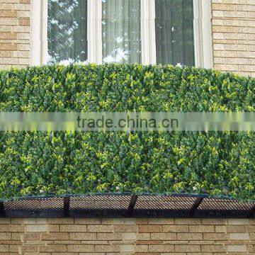 Artificial green leaf fence