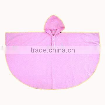 fashionable plastic kids/children rain poncho