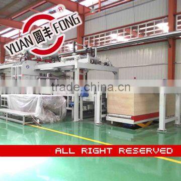 melamine lamination short cycle production line