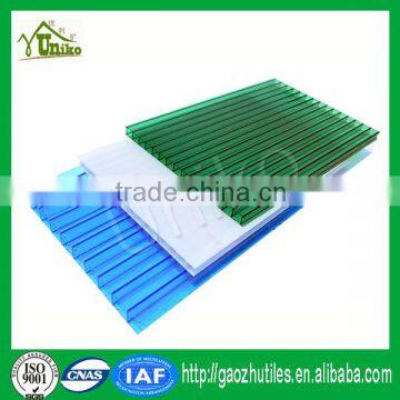 uv protected best price anti-fog corrugated impact resistance sunshine transparent polycarbonate hollow sheet