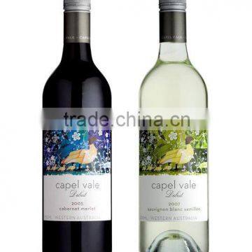 Custom Beer Bottle Print Label, Wine Self Adhesive Label Printing, Whisky Printed Label