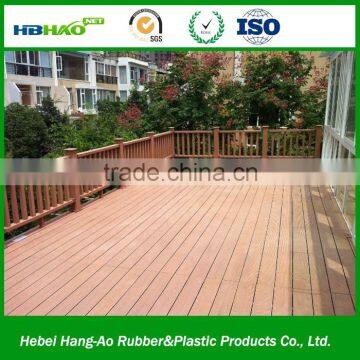 Solid black WPC decking wood plastic composite flooring factory made wpc decking