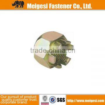 China fastener carbon steel/stainless steel DIN935 Hexagon Slotted and Castle Nuts