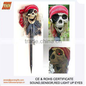 HALLOWEEN PIRATE STAKE WITH SOUND SENSOR LED /HALLOWEEN DECORATION