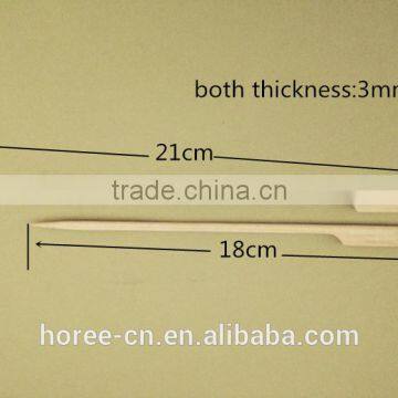 bbq tool 18cm bamboo paddle sticks