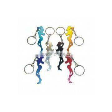 Fine Figure Of A Woman Shape Bottle Opener With Key Chain