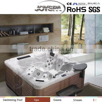 Joyspa Hot Sale Hot Tub, 5 Seats, Cloud White, Grey Skirt with Balboa System JY8011