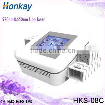 China manufacture diode lipo laser/ laser 650nm 980nm slimming machine