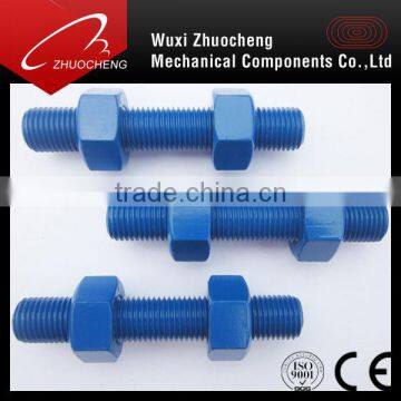 ptfe a193 b7 teflon thread rod and 2h nuts