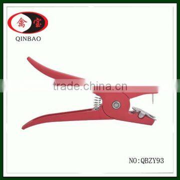 Metal ear tag applicator animal tag plier